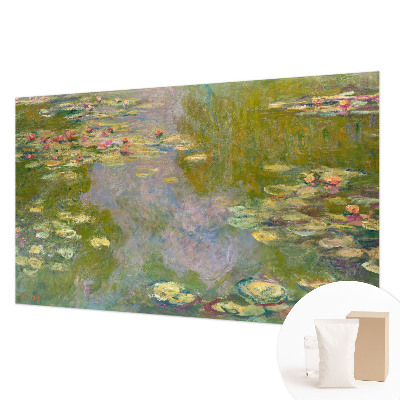 Modern fotobehang met een motief van waterlelies