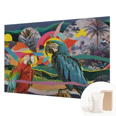 Premium fotobehang met een exotisch vogelsdesign