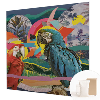 Premium fotobehang met een exotisch vogelsdesign