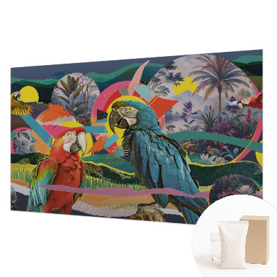 Premium fotobehang met een exotisch vogelsdesign