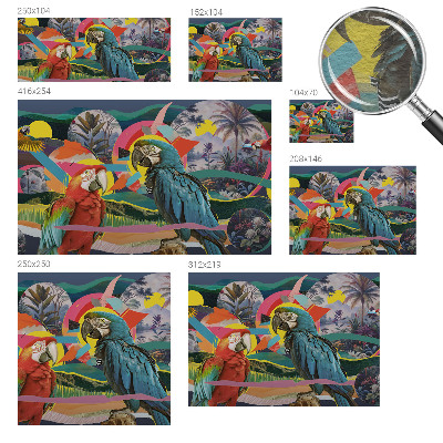 Premium fotobehang Exotische vogels