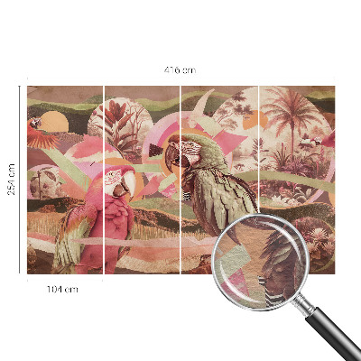 Sfeervol fotobehang Tropische vogels