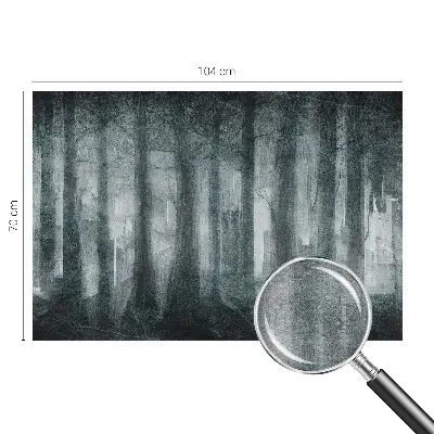 Hoogwaardig fotobehang met een mysterieus bosmotief
