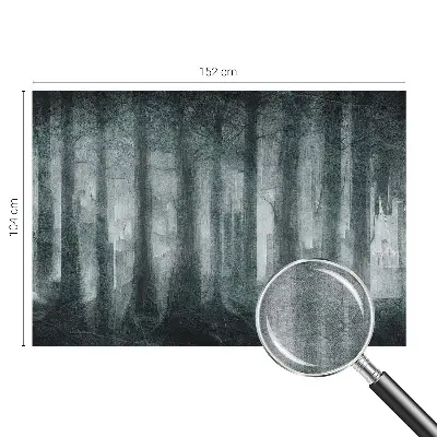Hoogwaardig fotobehang met een mysterieus bosmotief