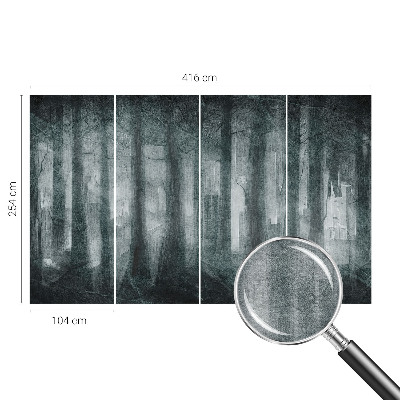 Hoogwaardig fotobehang Mysterieus bos