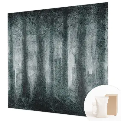 Hoogwaardig fotobehang met een mysterieus bosmotief