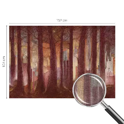 Groot fotobehang met een mysterieus landschap