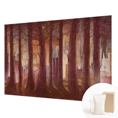 Groot fotobehang met een mysterieus landschap