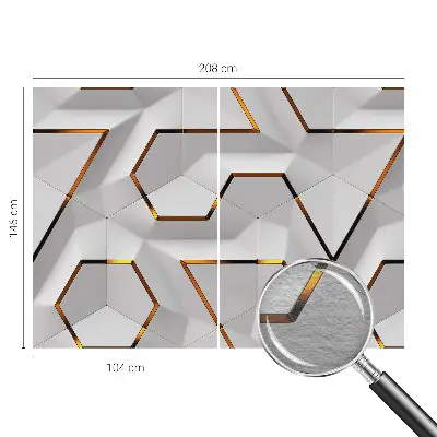 Kwalitatief fotobehang met modern geometrisch patroon