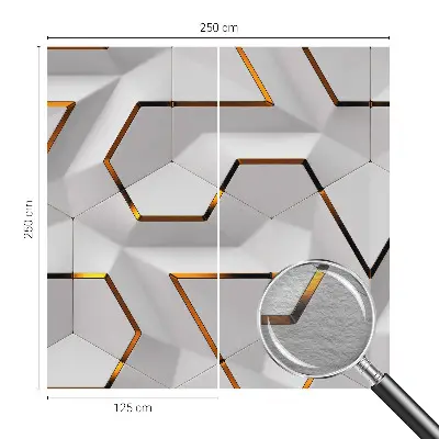 Kwalitatief fotobehang met modern geometrisch patroon