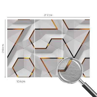 Kwalitatief fotobehang met modern geometrisch patroon
