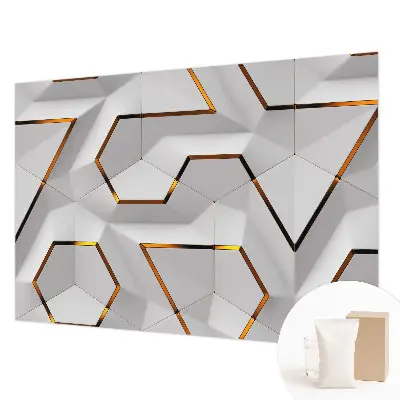 Kwalitatief fotobehang met modern geometrisch patroon