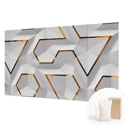 Kwalitatief fotobehang met modern geometrisch patroon