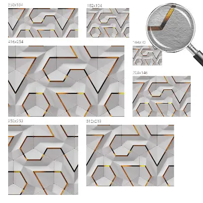 Kwalitatief fotobehang met modern geometrisch patroon
