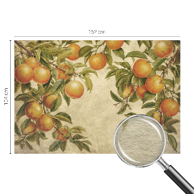 Vliesbehang fotobehang met een patroon van fruittakken