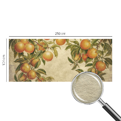 Vliesbehang fotobehang met een patroon van fruittakken