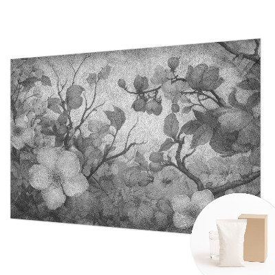 Fotobehang vliesbehang met bloemtakmotief
