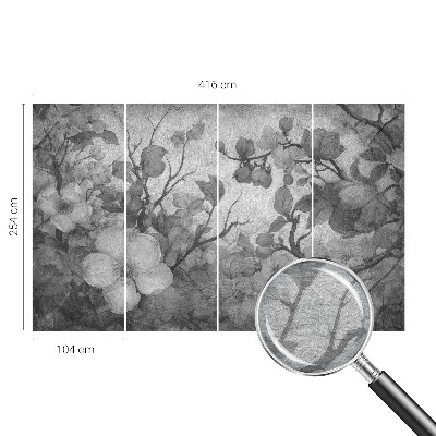 Fotobehang vliesbehang Bloemtak