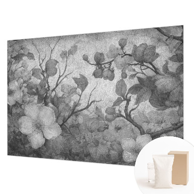 Fotobehang vliesbehang met bloemtakmotief