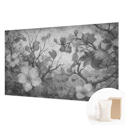 Fotobehang vliesbehang met bloemtakmotief