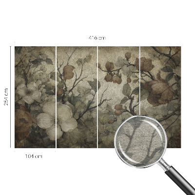 Vliesbehang fotobehang woonkamer Bloemenpracht