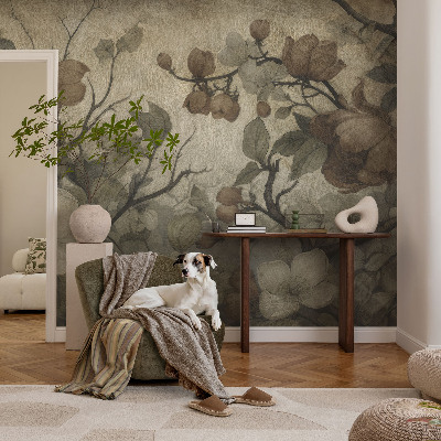 Vliesbehang fotobehang woonkamer Bloemenpracht