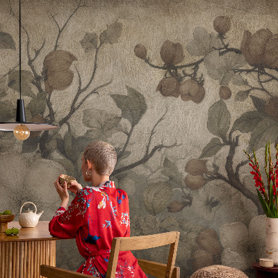 Vliesbehang fotobehang woonkamer Bloemenpracht