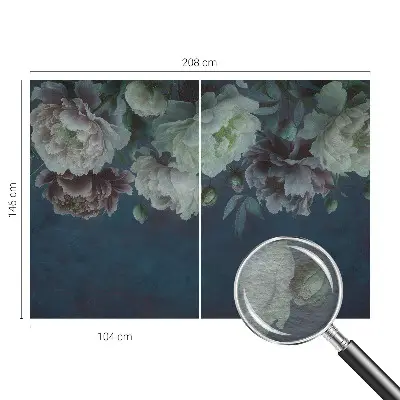 Vlies fotobehang op maat met een bloemig elegant ontwerp