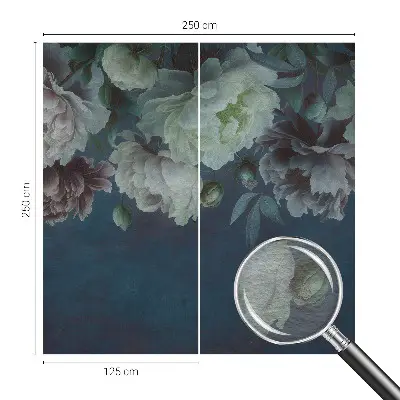 Vlies fotobehang op maat met een bloemig elegant ontwerp