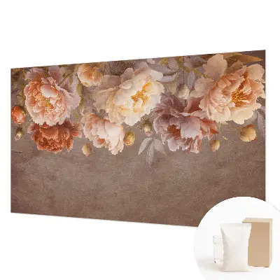 Fotobehang met een bloemig dessin in een elegante stijl