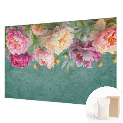 Foto behang op maat met een bloemige en elegante print