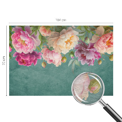Foto behang op maat met een bloemige en elegante print