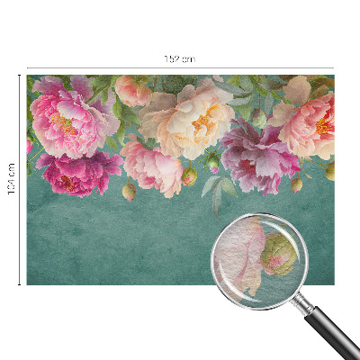 Foto behang op maat met een bloemige en elegante print