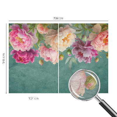 Foto behang op maat met een bloemige en elegante print