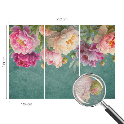 Foto behang op maat Bloemige elegantie