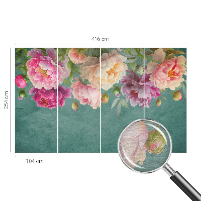 Foto behang op maat Bloemige elegantie