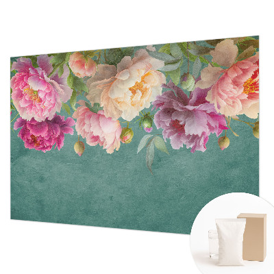 Foto behang op maat met een bloemige en elegante print