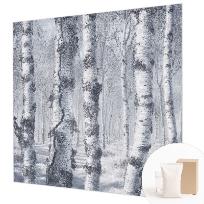 Behang met print met een herfstig natuurmotief