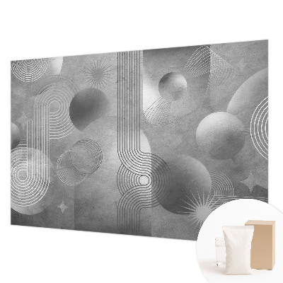 Fotobehang op maat met een abstracte, elegante print