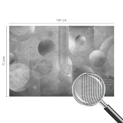 Fotobehang op maat met een abstracte, elegante print