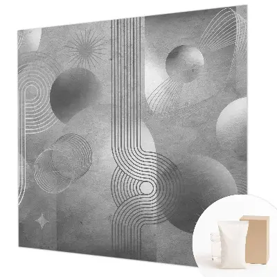 Fotobehang op maat met een abstracte, elegante print