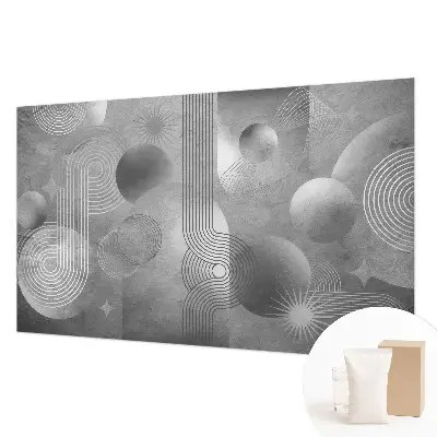 Fotobehang op maat met een abstracte, elegante print
