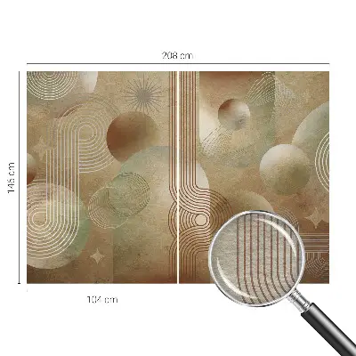 Fotobehang naadloos met een geometrisch patroon