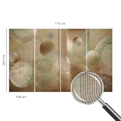 Fotobehang naadloos met een geometrisch patroon