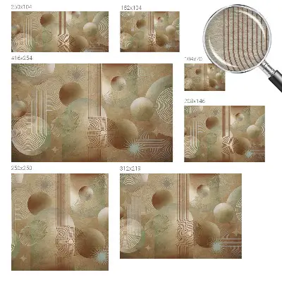 Fotobehang naadloos met een geometrisch patroon