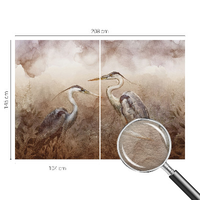Naadloos fotobehang Elegante vogels