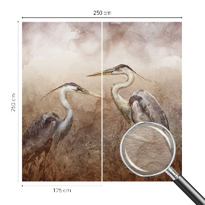 Naadloos fotobehang Elegante vogels