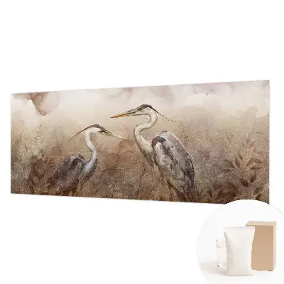Naadloos fotobehang met een elegant vogelmotief