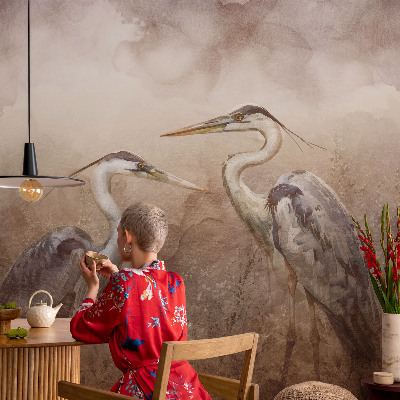 Naadloos fotobehang Elegante vogels