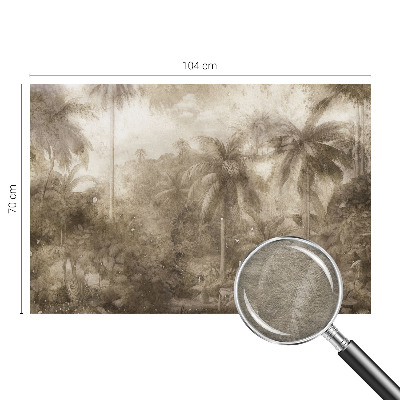 Fotobehang voor slaapkamer met een exotisch landschap als print